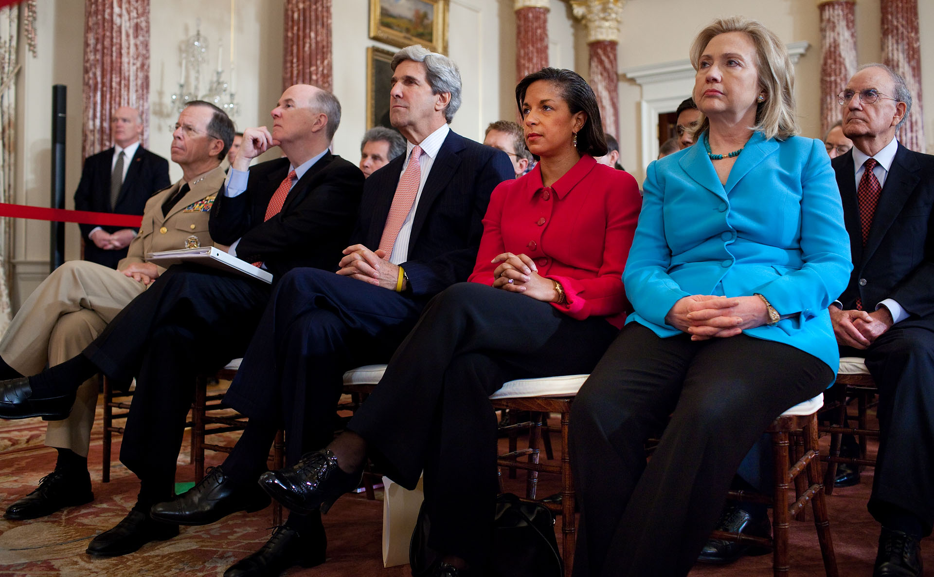 Audience view of President Obama's Middle East and North Africa address at the State Department, May 19, 2011. Official White House Photo.